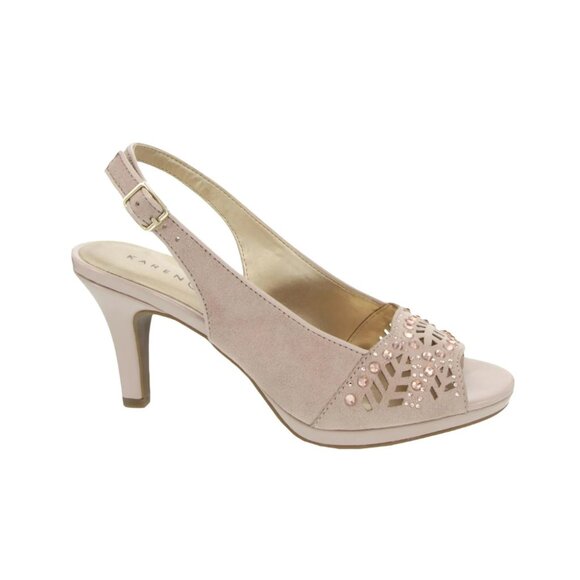 Karen Scott Women's BrookeeEmbossed Dress Heels - Beige 10008705900 - Picture 1 of 3